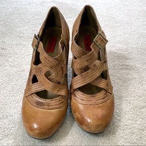 Miz Mooz Soho High Heel Pumps Shoes Antique Tan